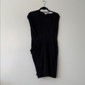 Clu asymmetrical black dress